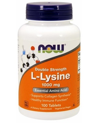 NOW-L-Lysine-1000-mg-100db-tabletta